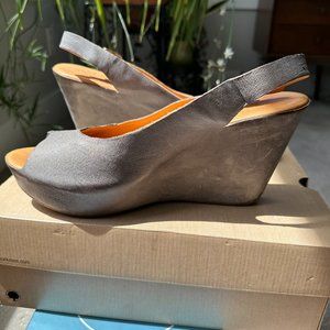 Kork-Ease leather platform sandal